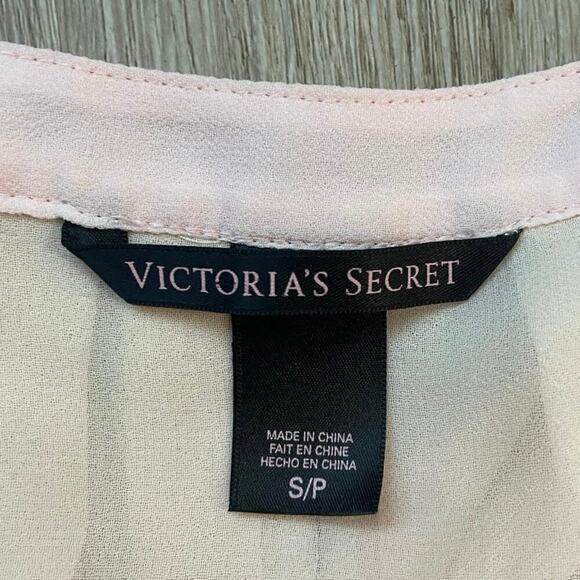 Victoria’s Secret Dress, women’s size Small, pink and cream, v-neck, sleeveless - Picture 4 of 7